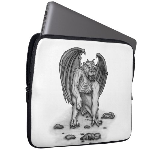 Golem Gargoyle Laptopschutzhülle (Vorne Rechts)