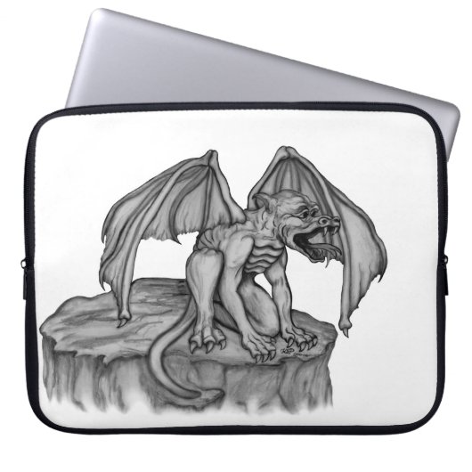 Golem Gargoyle Laptopschutzhülle (Vorderseite)