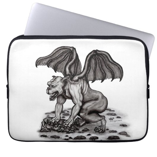Golem Gargoyle Laptopschutzhülle (Vorderseite)