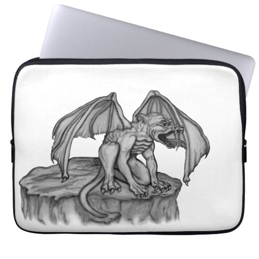 Golem Gargoyle Laptopschutzhülle (Vorderseite)