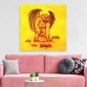 Golem Gargoyle Leinwanddruck (Insitu (Wohnzimmer))