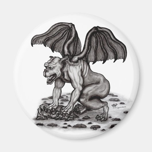Golem Gargoyle Magnet (Vorne)