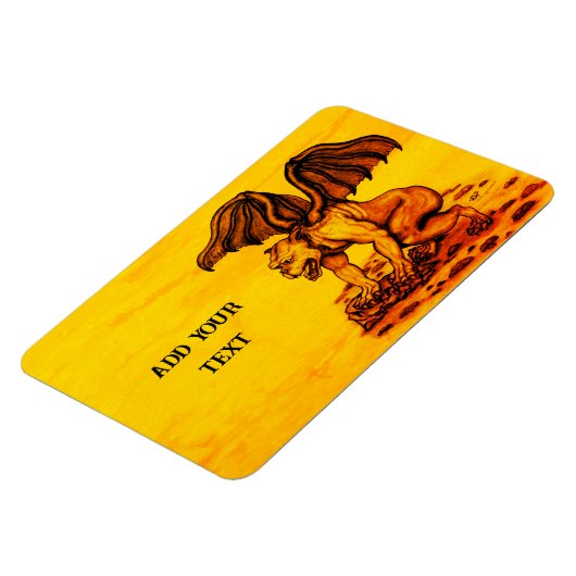 Golem Gargoyle Magnet (Linke Seite)