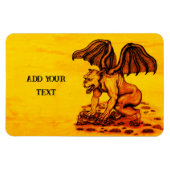 Golem Gargoyle Magnet (Horizontal)