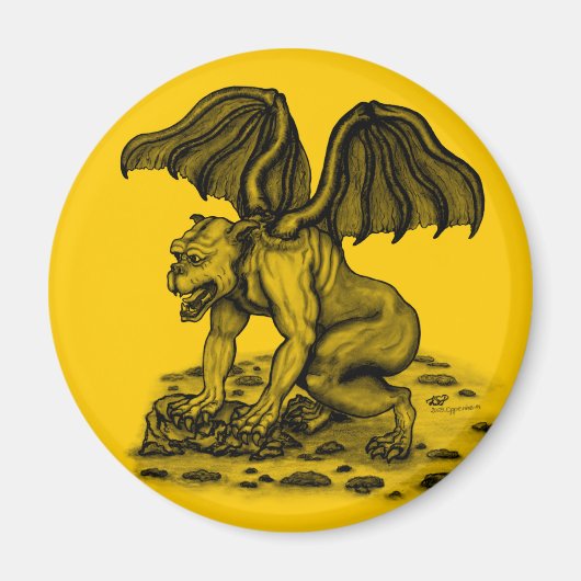 Golem Gargoyle Magnet (Vorne)