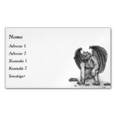 Golem Gargoyle Magnet Business Card (Vorderseite)