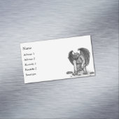 Golem Gargoyle Magnet Business Card (Beispiel)