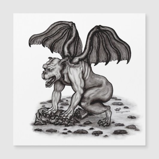 Golem Gargoyle Magnetkarte (Vorderseite)
