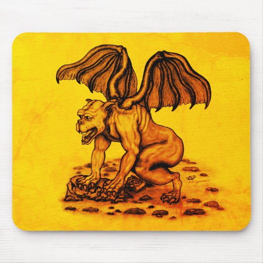Golem Gargoyle Mousepad (Vorne)