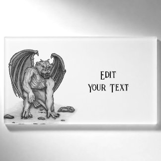 Golem Gargoyle Namenschild