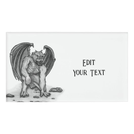 Golem Gargoyle Namenschild (Vorderseite)