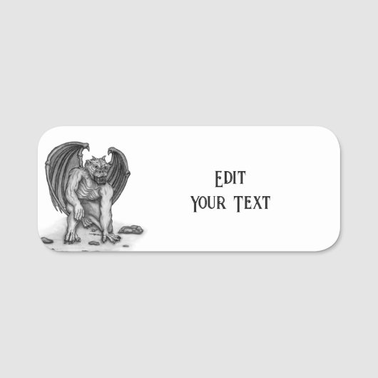 Golem Gargoyle Namensschild (Vorderseite)