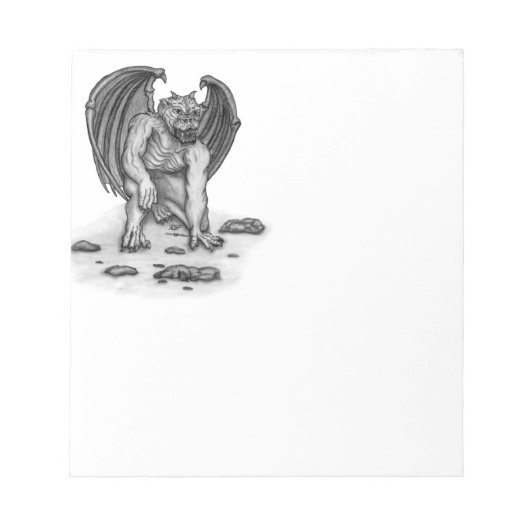 Golem Gargoyle Notizblock (Vorderseite)