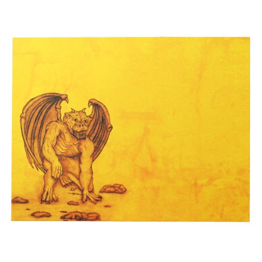 Golem Gargoyle Notizblock (Vorderseite)