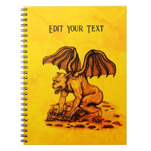 Golem Gargoyle Notizblock (Vorderseite)