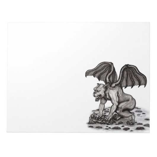 Golem Gargoyle Notizblock (Vorderseite)