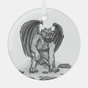 Golem Gargoyle Ornament Aus Glas