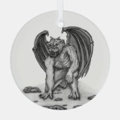 Golem Gargoyle Ornament Aus Glas (Rückseite)