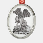 Golem Gargoyle Ornament Aus Metall (Links)