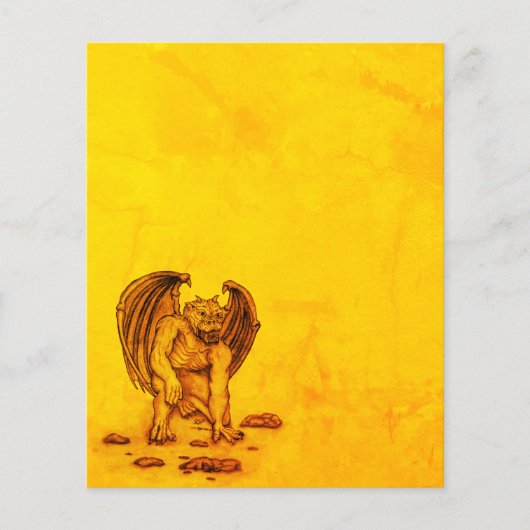 Golem Gargoyle Paper Sheet (Vorderseite)