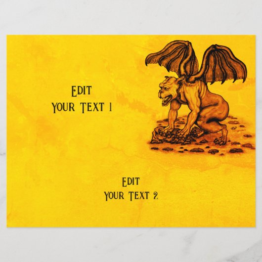 Golem Gargoyle Paper Sheet (Vorderseite)
