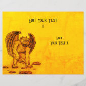 Golem Gargoyle Paper Sheet (Vorderseite)