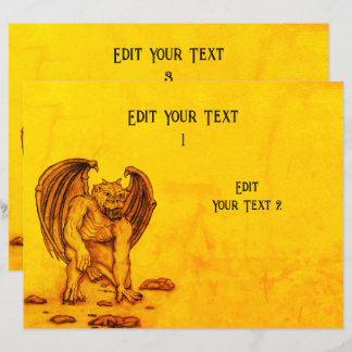 Golem Gargoyle Paper Sheet