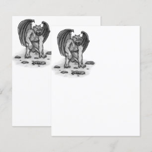 Golem Gargoyle Paper Sheet
