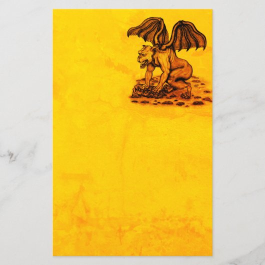 Golem Gargoyle Paper Sheet (Vorderseite)