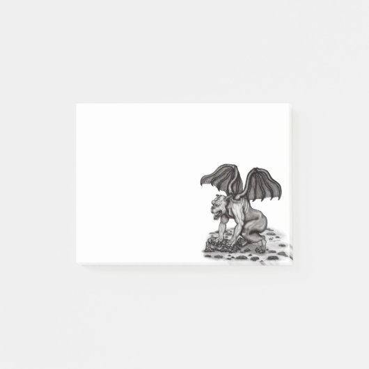 Golem Gargoyle Post-it Klebezettel (Vorderseite)