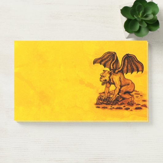 Golem Gargoyle Post-it Klebezettel (Büro)