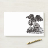 Golem Gargoyle Post-it Klebezettel (Auf Schreibtisch)