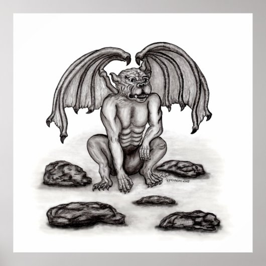 Golem Gargoyle Poster (Vorne)