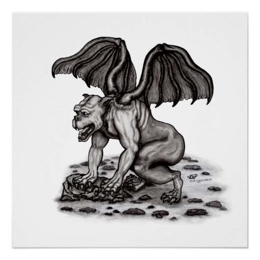 Golem Gargoyle Poster (Vorderseite)