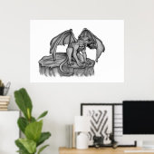 Golem Gargoyle Poster (Heimbüro)
