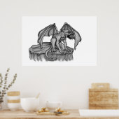 Golem Gargoyle Poster (Küche)