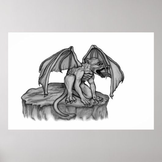 Golem Gargoyle Poster (Vorne)