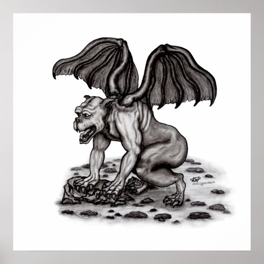 Golem Gargoyle Poster (Vorne)