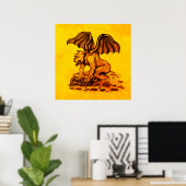 Golem Gargoyle Poster (Heimbüro)