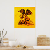 Golem Gargoyle Poster (Küche)