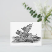 Golem Gargoyle Postkarte (Stehend Vorderseite)