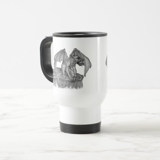 Golem Gargoyle Reisebecher (Vorderseite Links)