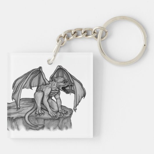 Golem Gargoyle Schlüsselanhänger (Rückseite)
