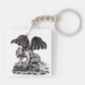 Golem Gargoyle Schlüsselanhänger (Rückseite)