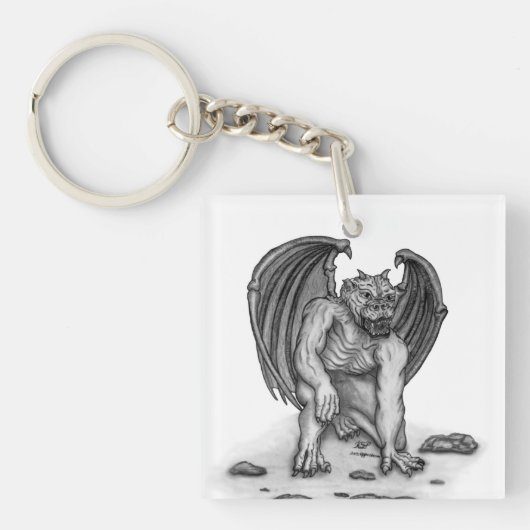 Golem Gargoyle Schlüsselanhänger (Vorderseite)