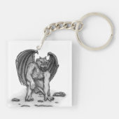 Golem Gargoyle Schlüsselanhänger (Rückseite)