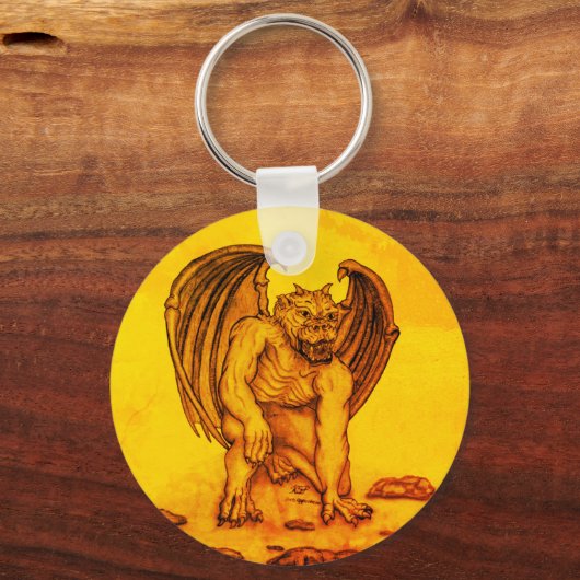 Golem Gargoyle Schlüsselanhänger (Vorderseite)