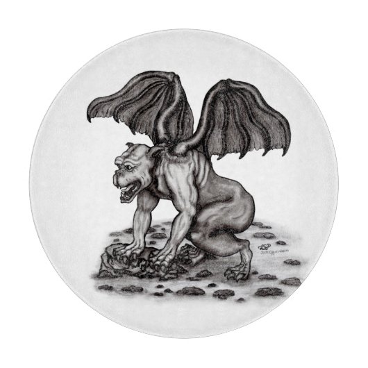 Golem Gargoyle Schneidebrett (Vorderseite)