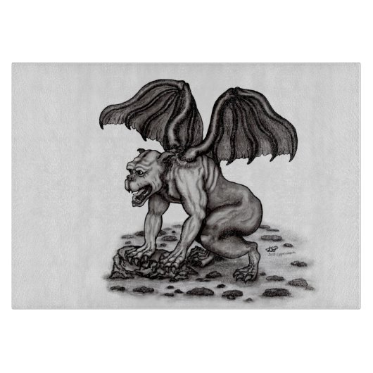 Golem Gargoyle Schneidebrett (Vorderseite)