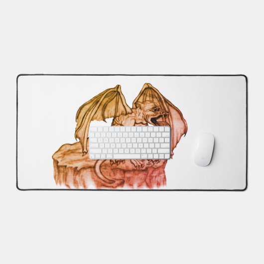 Golem Gargoyle Schreibtischunterlage (Tastatur & Maus)